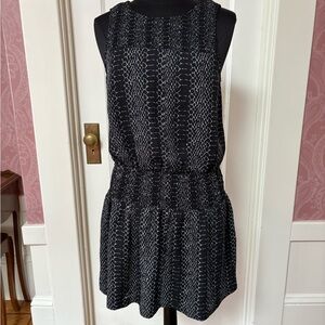 Joie Black and White Patterned Dress